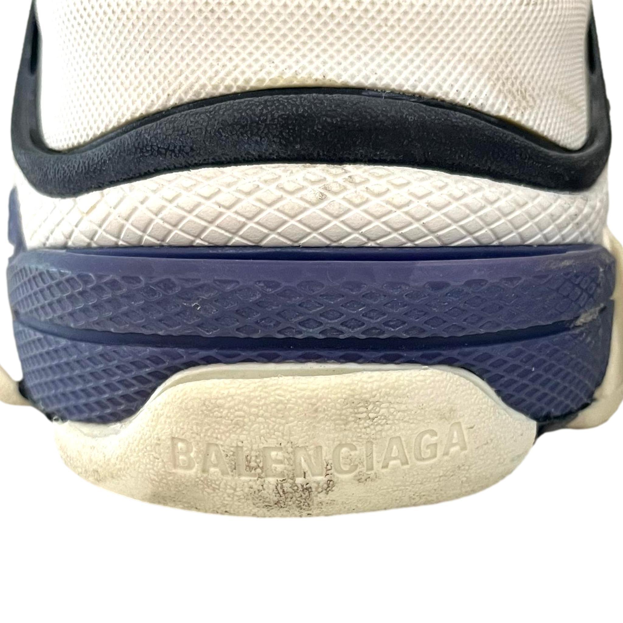 Balenciaga Triple S Leather, Nubuck & Mesh Sneakers 3