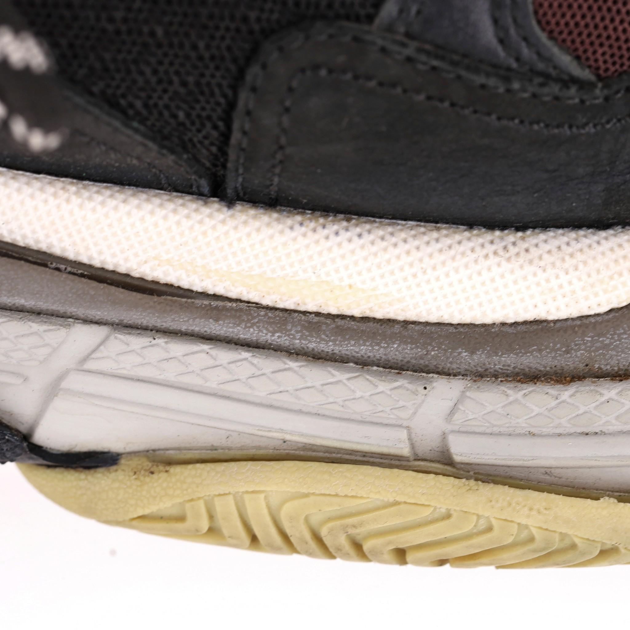 Balenciaga Triple S Leather, Nubuck & Mesh Sneakers 3
