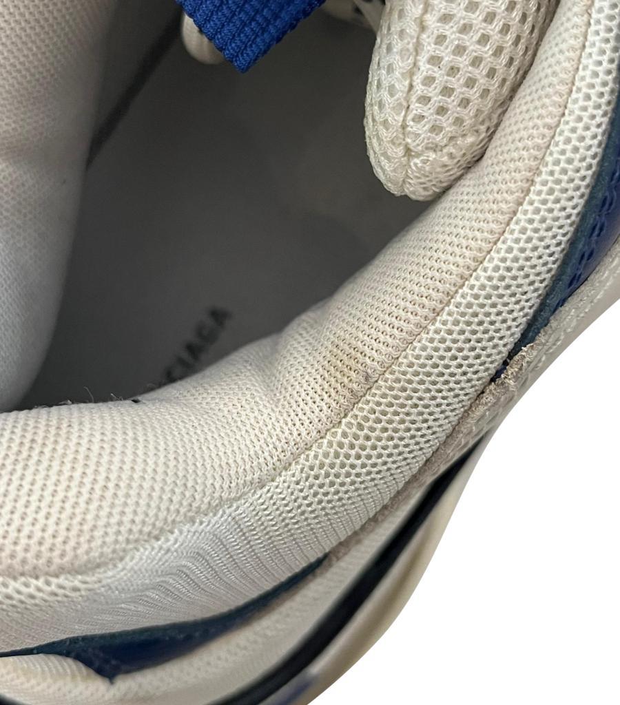 Balenciaga Triple S Leather, Nubuck & Mesh Sneakers 4