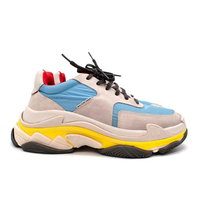 balenciaga triple s red blue yellow