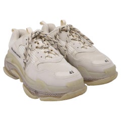 Balenciaga Triple S Sneakers in Beige Polyester