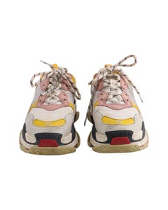 Balenciaga Triple S Sneakers in Multicolor Leather and Mesh
