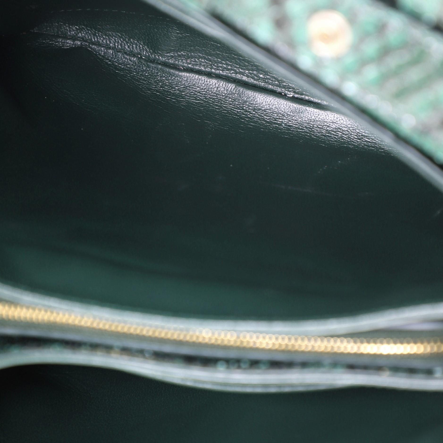 Women's or Men's Balenciaga Turnlock Flap Shoulder Bag Python Small