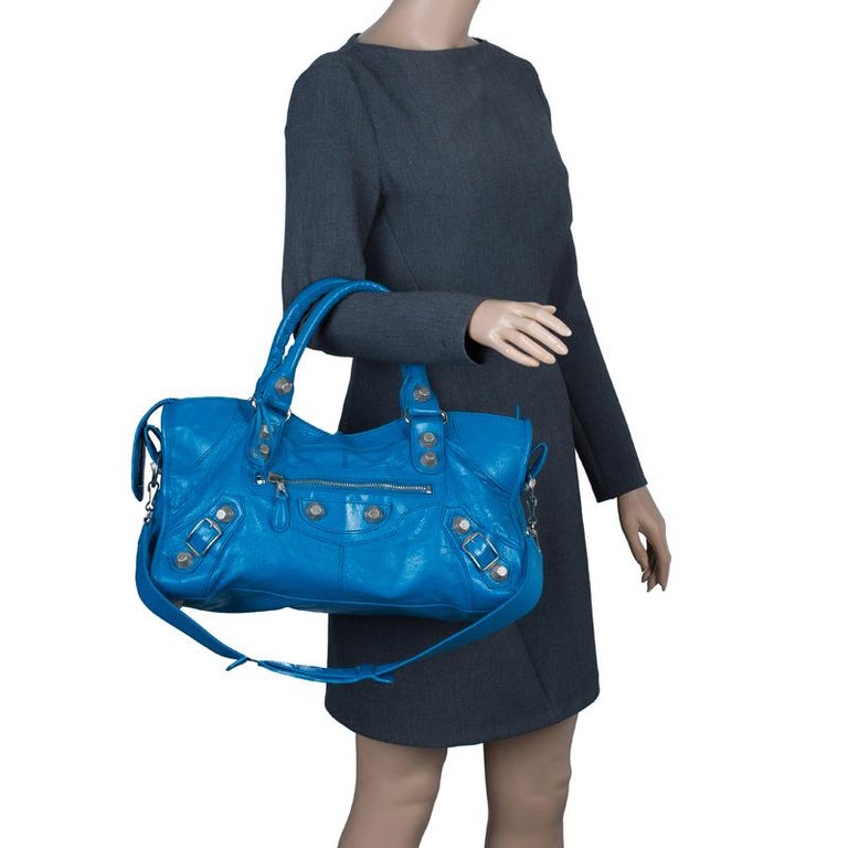 balenciaga turquoise bag