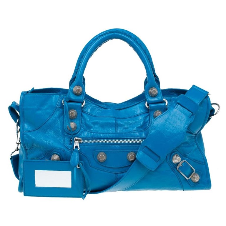 balenciaga turquoise bag