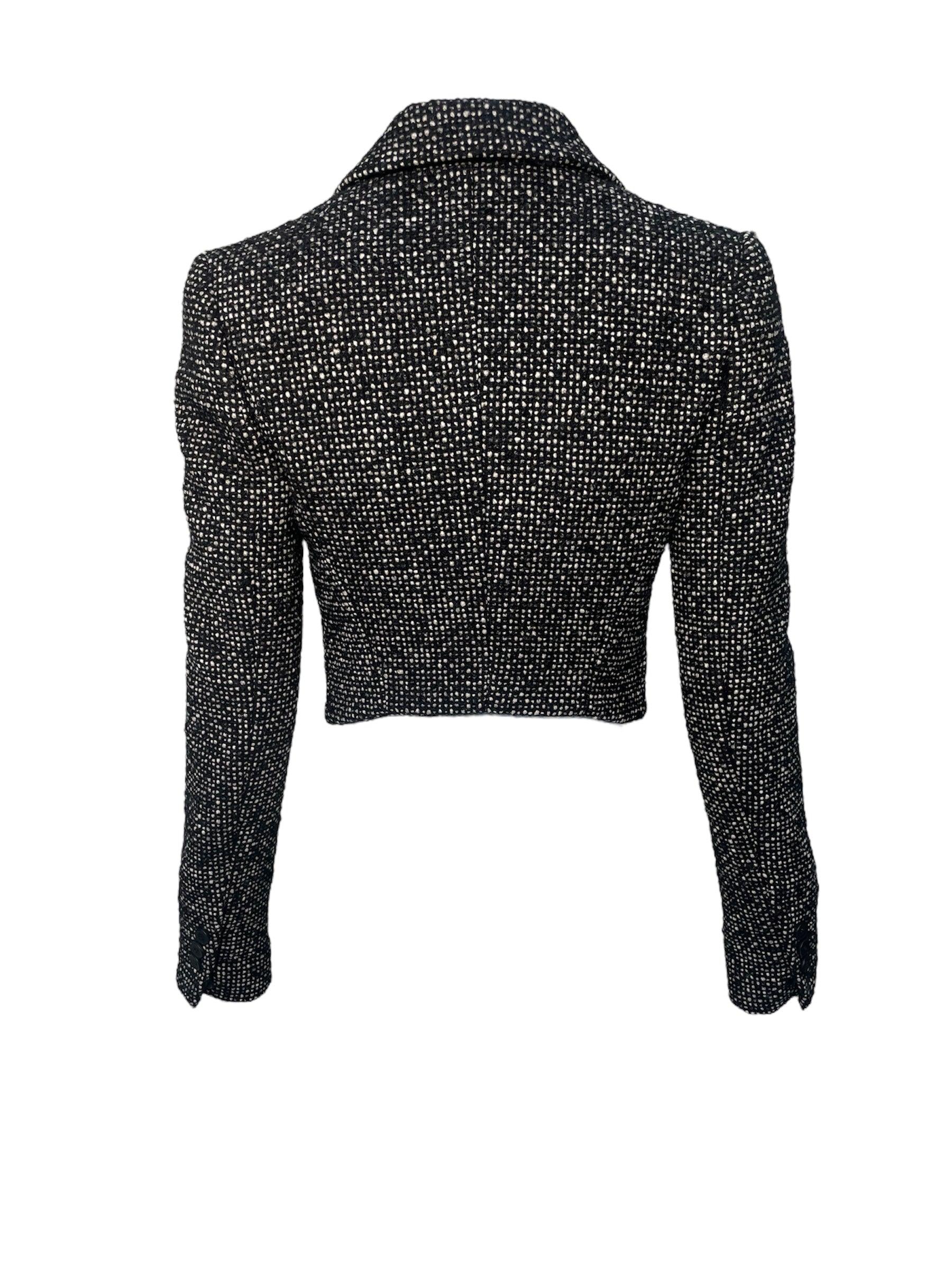 Blazer sartoriale in tweed di Balenciaga, 2003 In condizioni ottime in vendita a Los Angeles, CA