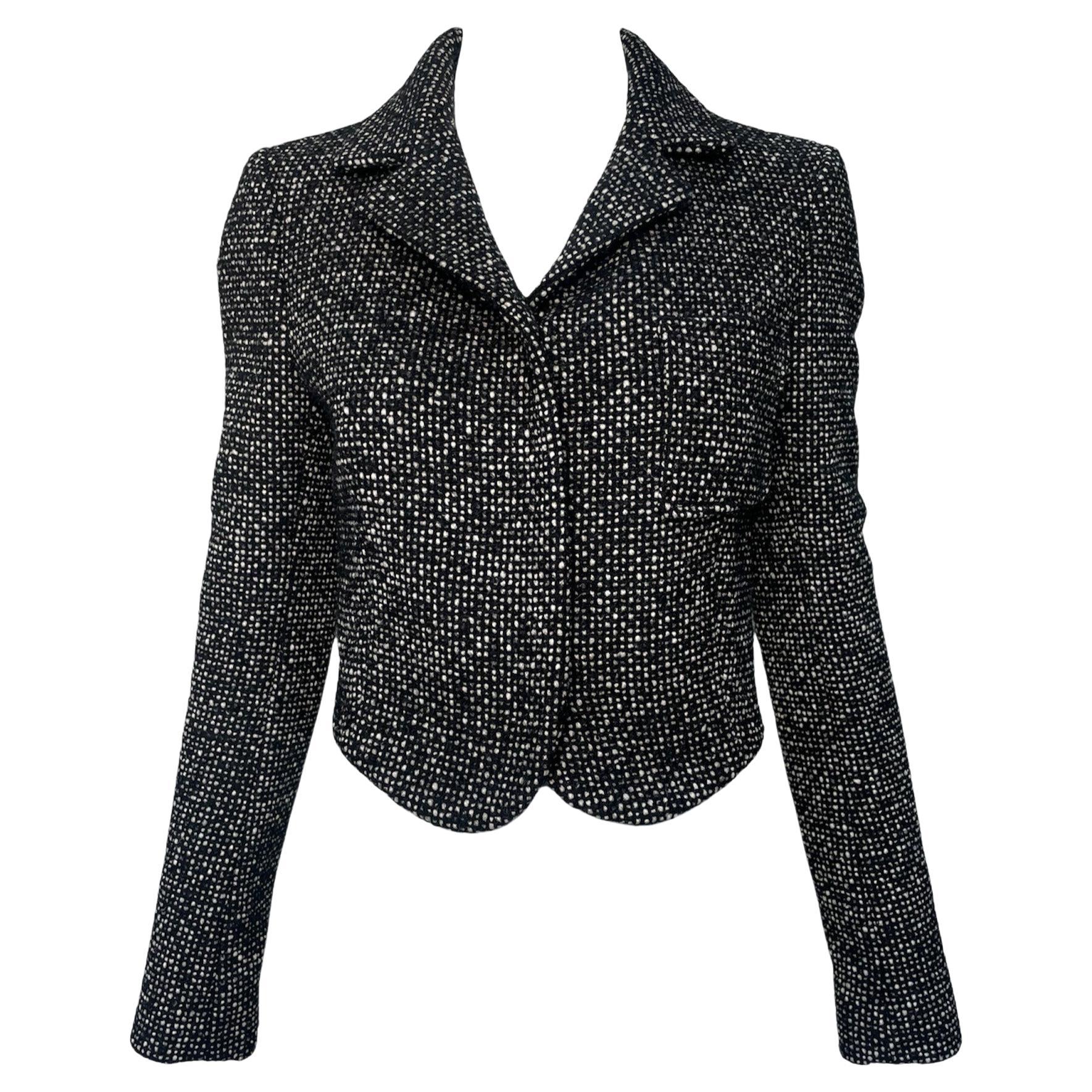 Blazer sartoriale in tweed di Balenciaga, 2003 in vendita