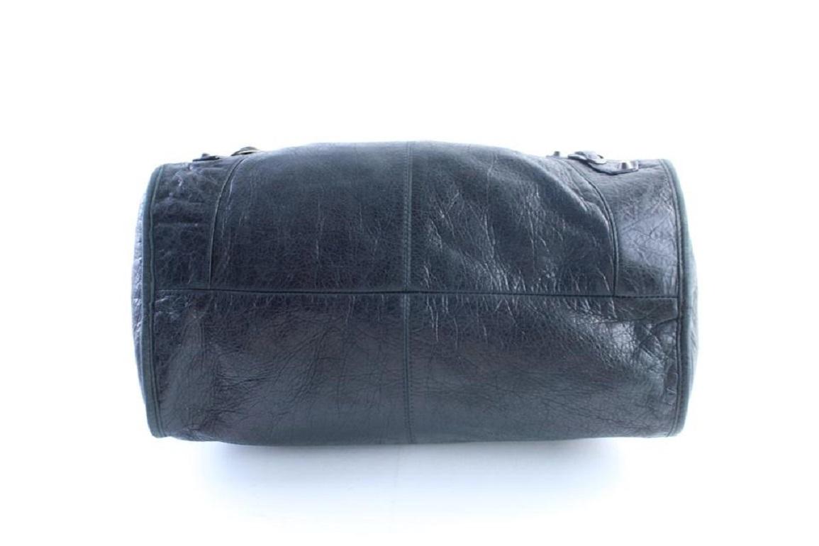 Balenciaga Twiggy 2way 24balr0605 Black Leather Weekend/Travel Bag 5