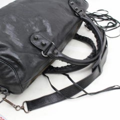 Balenciaga Twiggy 2way 868102 Black Leather Shoulder Bag
