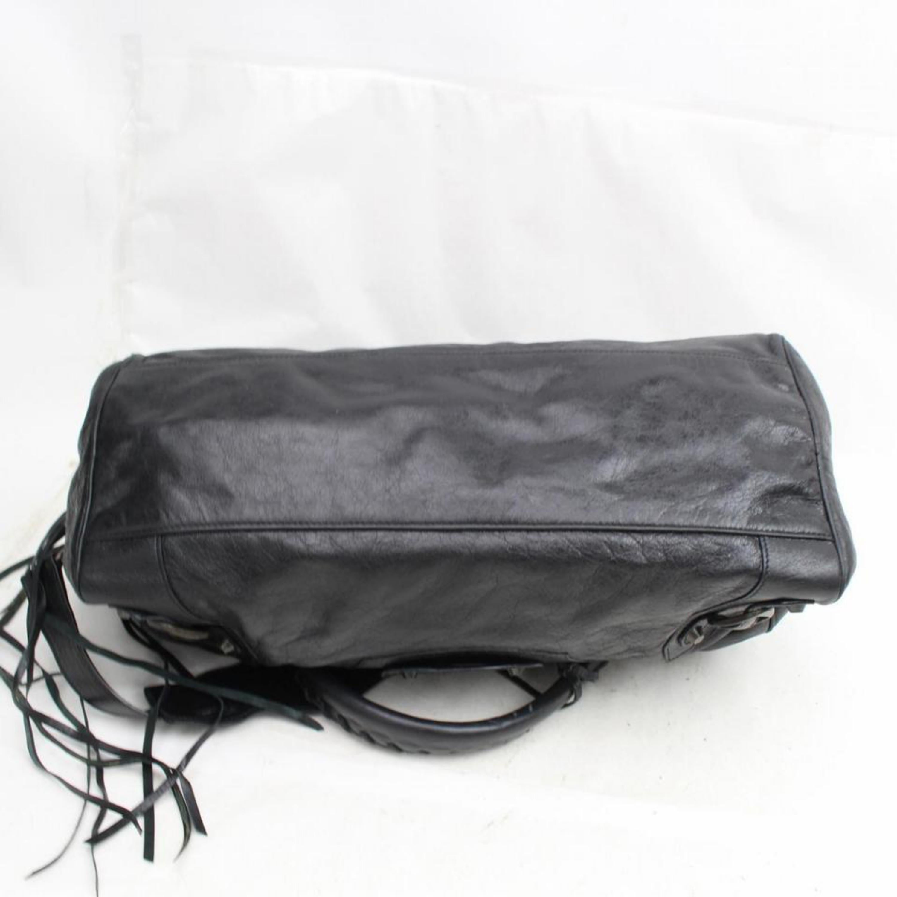 Balenciaga Twiggy 2way 868102 Black Leather Shoulder Bag For Sale 5