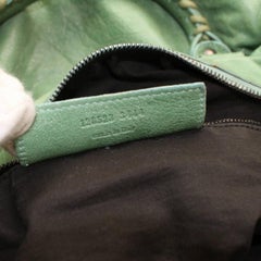 Balenciaga Twiggy 2way 868287 Green Leather Shoulder Bag