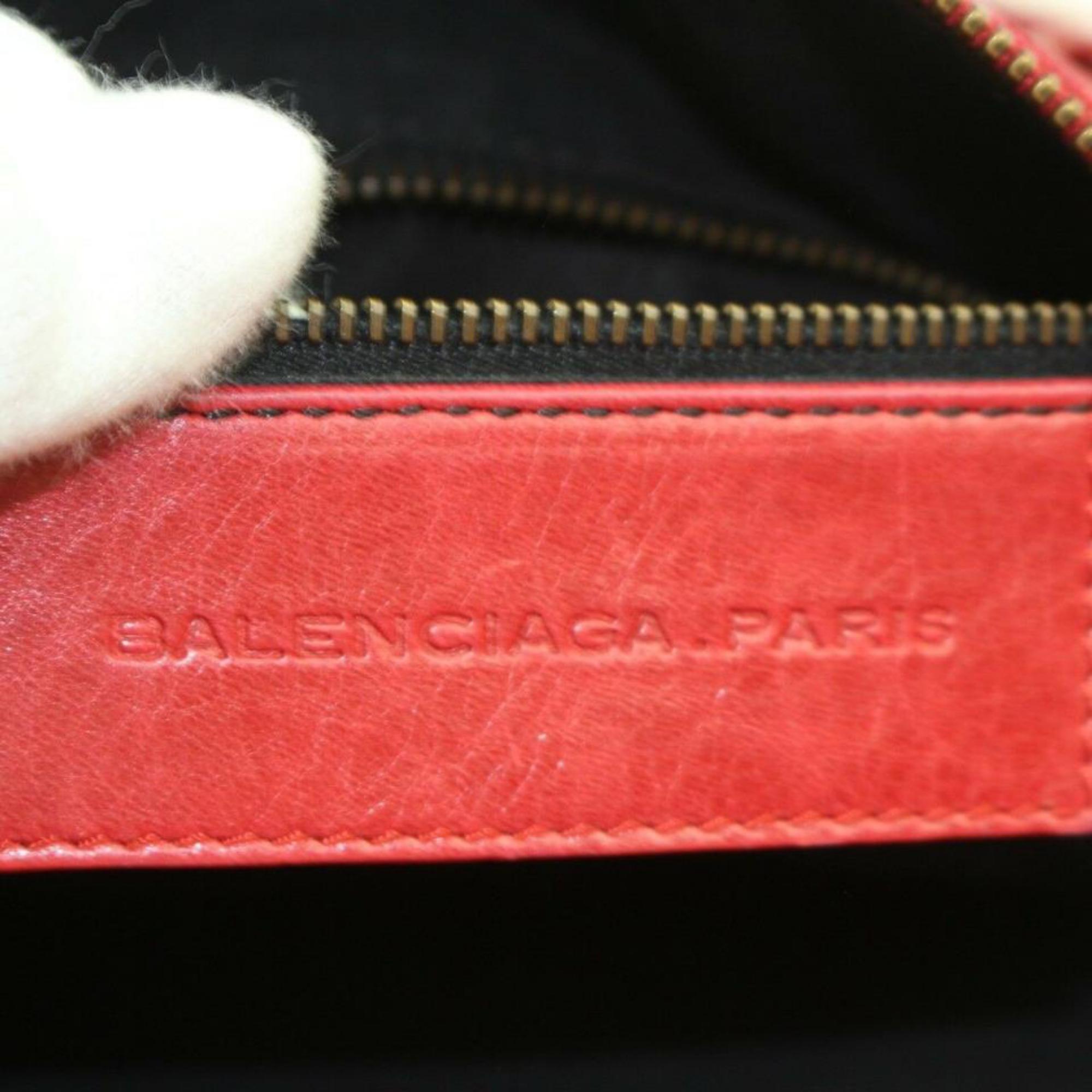 Women's Balenciaga Twiggy 2way 870065 Red Leather Shoulder Bag For Sale