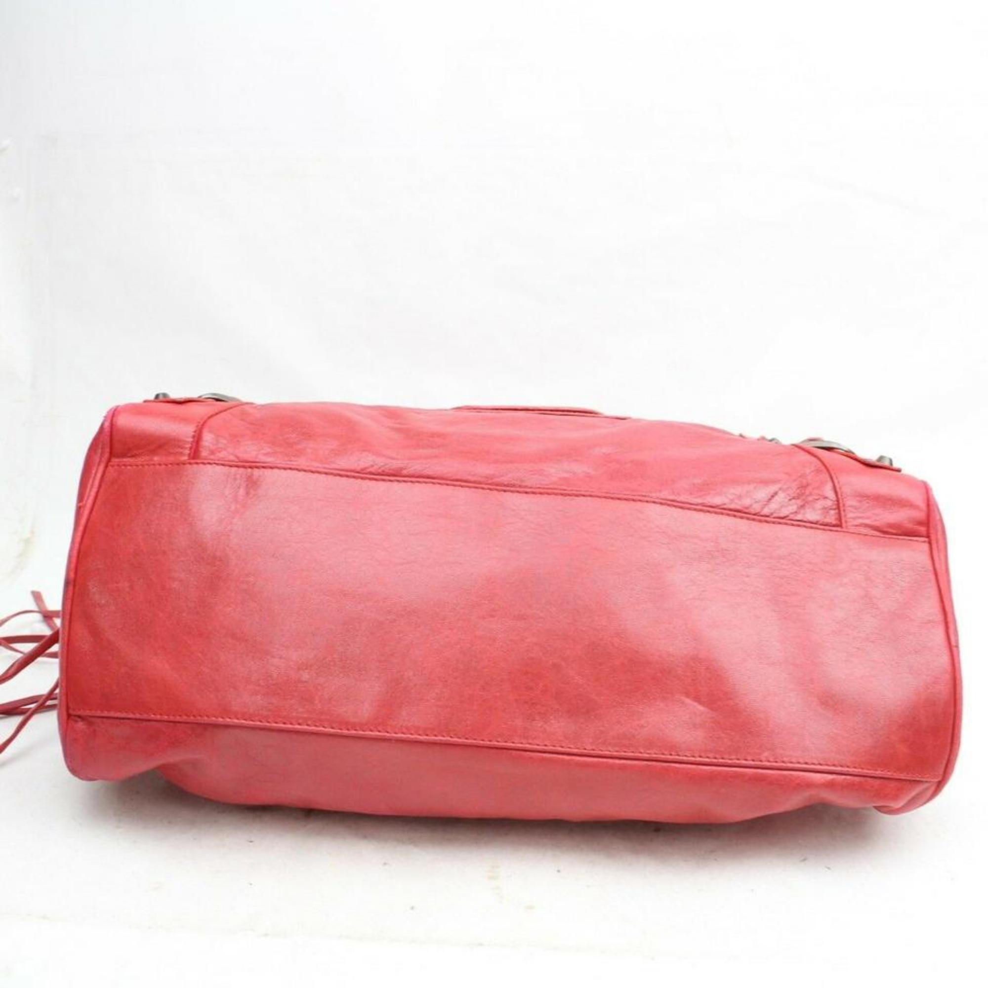 Balenciaga Twiggy 2way 870065 Red Leather Shoulder Bag For Sale 3