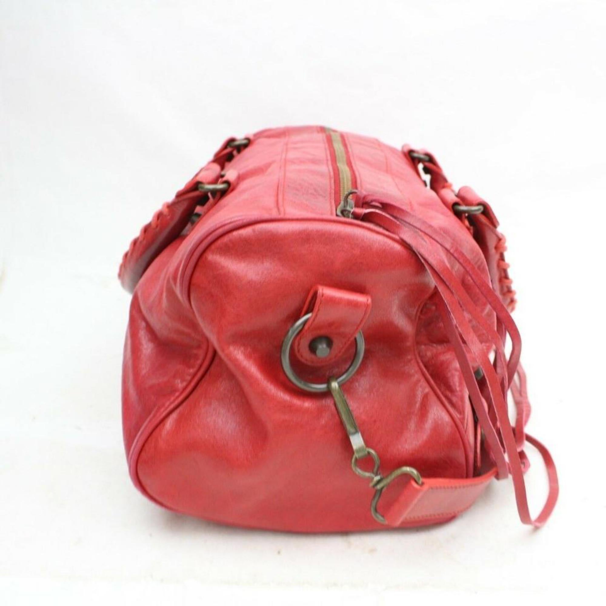 Balenciaga Twiggy 2way 870065 Red Leather Shoulder Bag For Sale 4