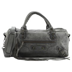 Balenciaga Twiggy Classic Studs Bag Leather Maxi