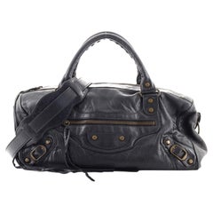 Balenciaga Twiggy Classic Studs Bag Leather Maxi