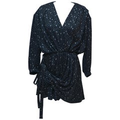 Balenciaga Uplift Star Print Jersey Dress  36FR