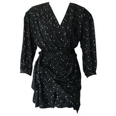Balenciaga Uplift Star Print Jersey Dress