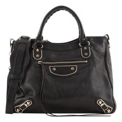 Balenciaga Velo Classic Metallic Edge Bag Leather