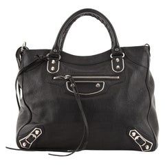 Balenciaga Velo Classic Metallic Edge Bag Leather