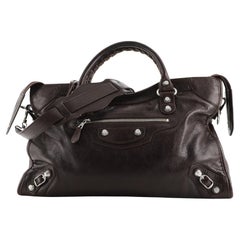 Balenciaga Velo Classic Metallic Edge Bag Leather