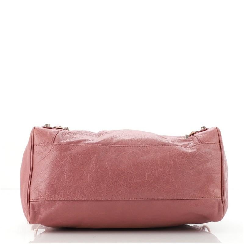 Pink Balenciaga Velo Giant Studs Bag Leather
