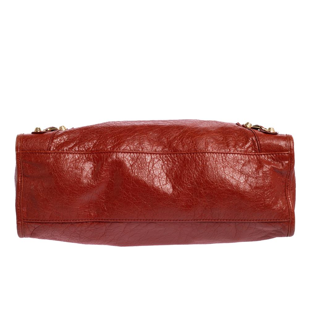 Women's Balenciaga Vermillon Leather RH City Bag