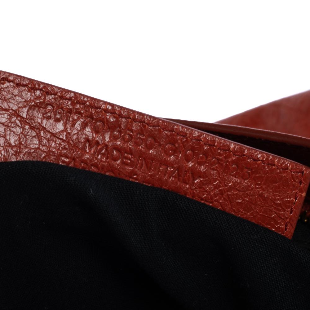 Balenciaga Vermillon Leather RH City Bag 1