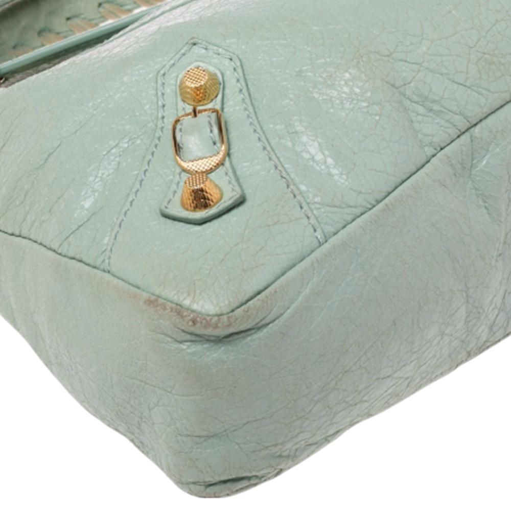 Balenciaga Vert D'eau Leather RH City Bag 1