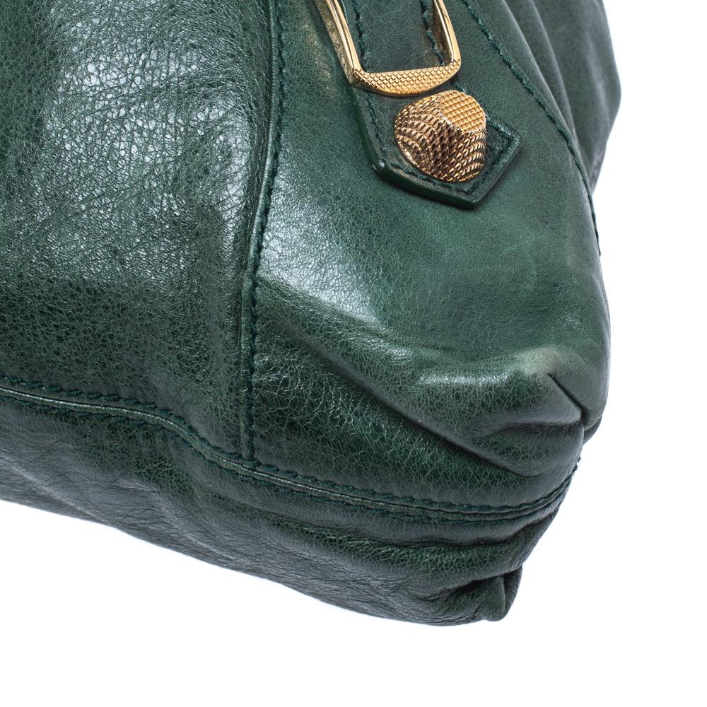 Balenciaga Vert Gazon Leather GGH Brief Bag 5