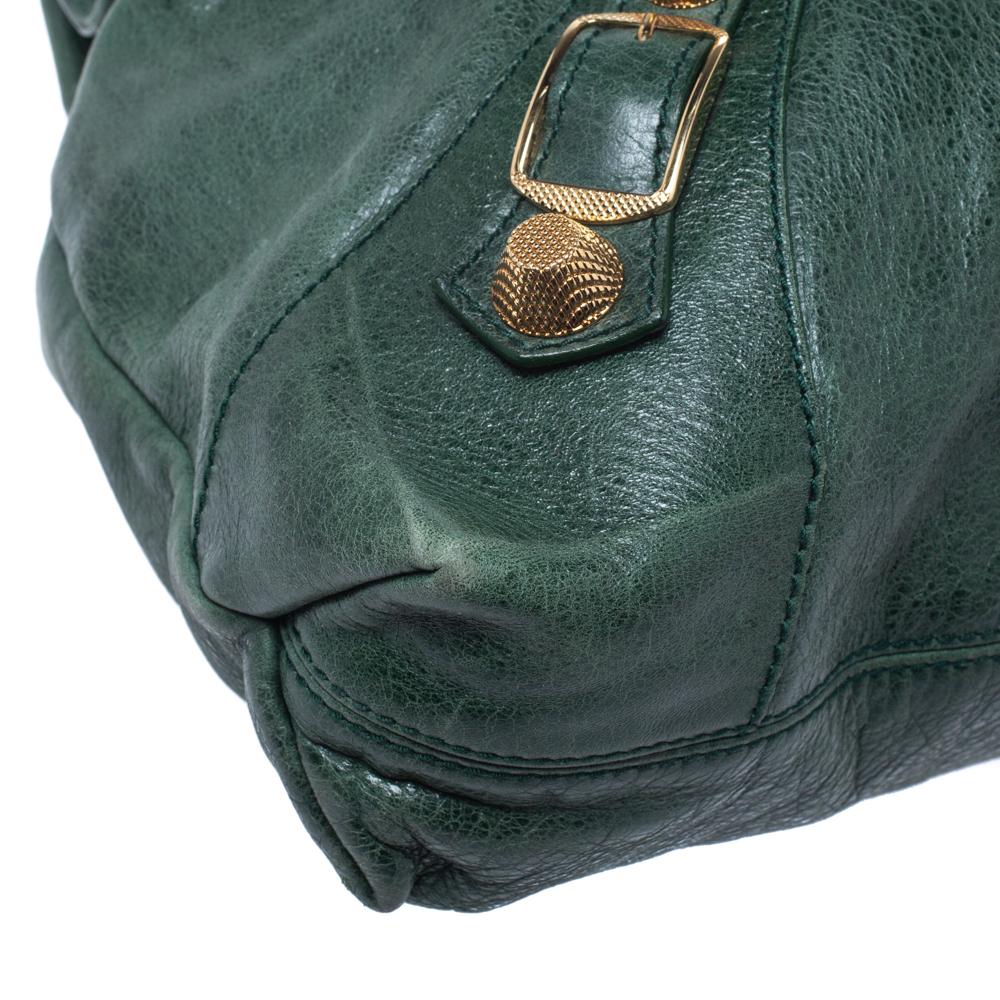 Balenciaga Vert Gazon Leather GGH Brief Bag 6