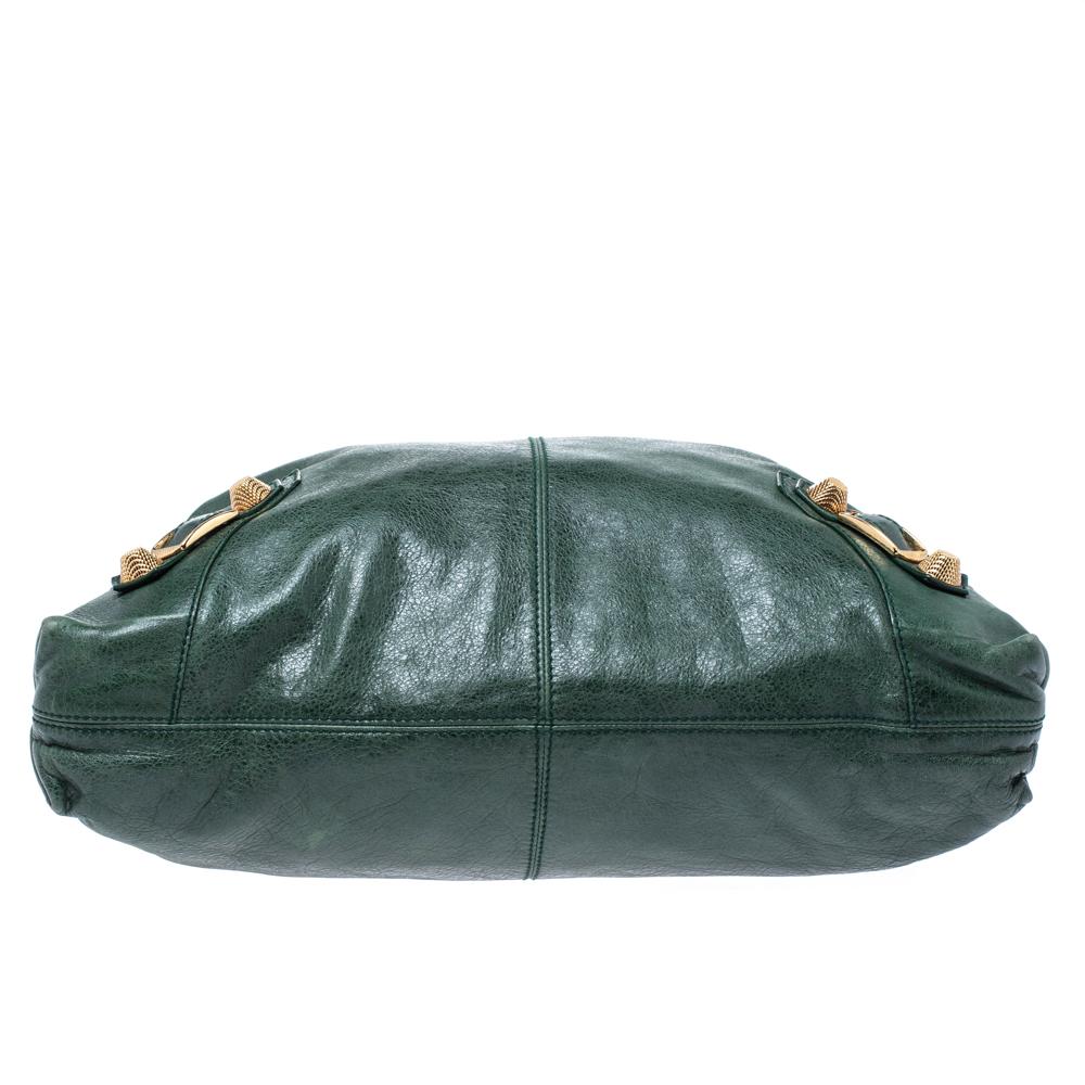 Women's Balenciaga Vert Gazon Leather GGH Brief Bag