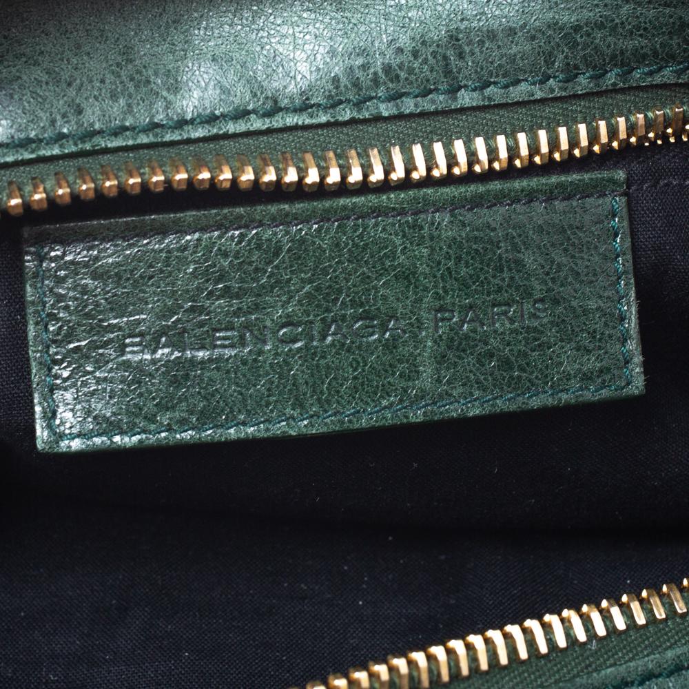 Balenciaga Vert Gazon Leather GGH Brief Bag 2
