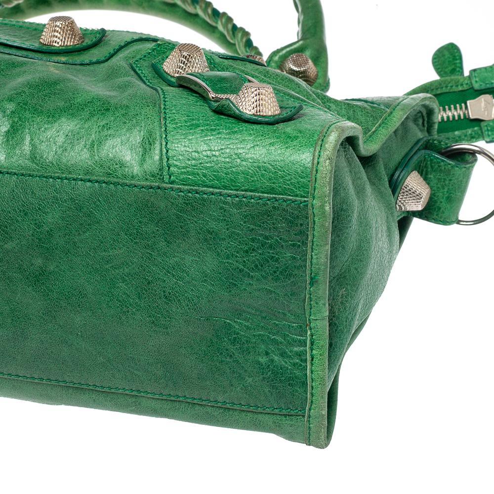 Balenciaga Vert Gazon Leather SGH City Tote 4