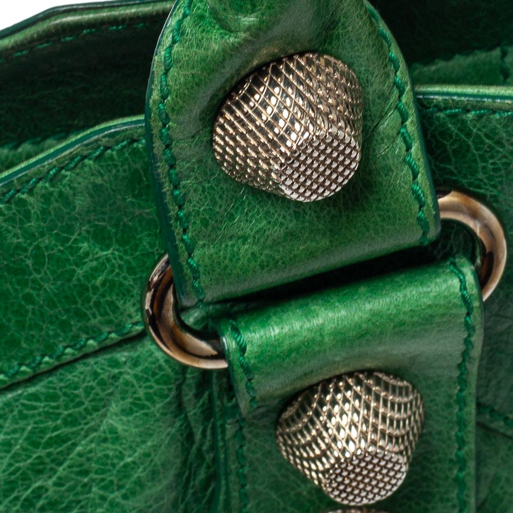 Balenciaga Vert Gazon Leather SGH City Tote 5