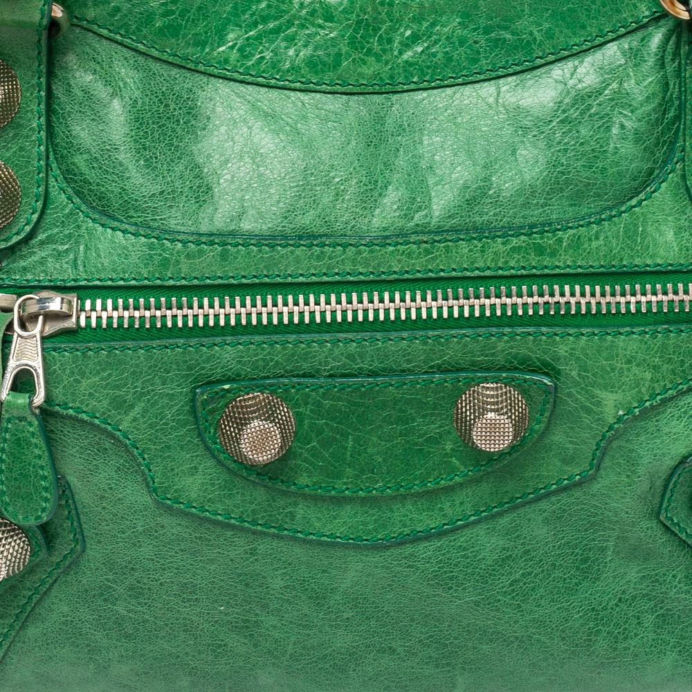Women's Balenciaga Vert Gazon Leather SGH City Tote