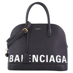Balenciaga Ville Logo Bag Leather Medium