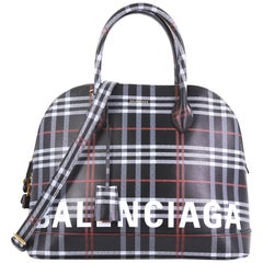 Balenciaga Ville Logo Bag Printed Leather Medium