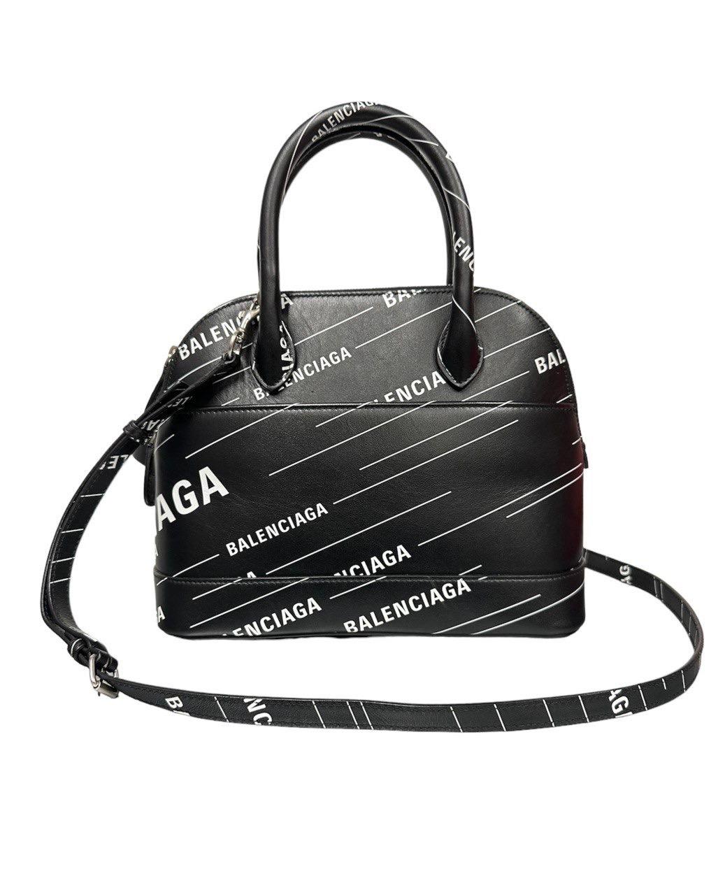 Balenciaga Ville Logo Sprint Black Shoulder Bag For Sale at 1stDibs ...