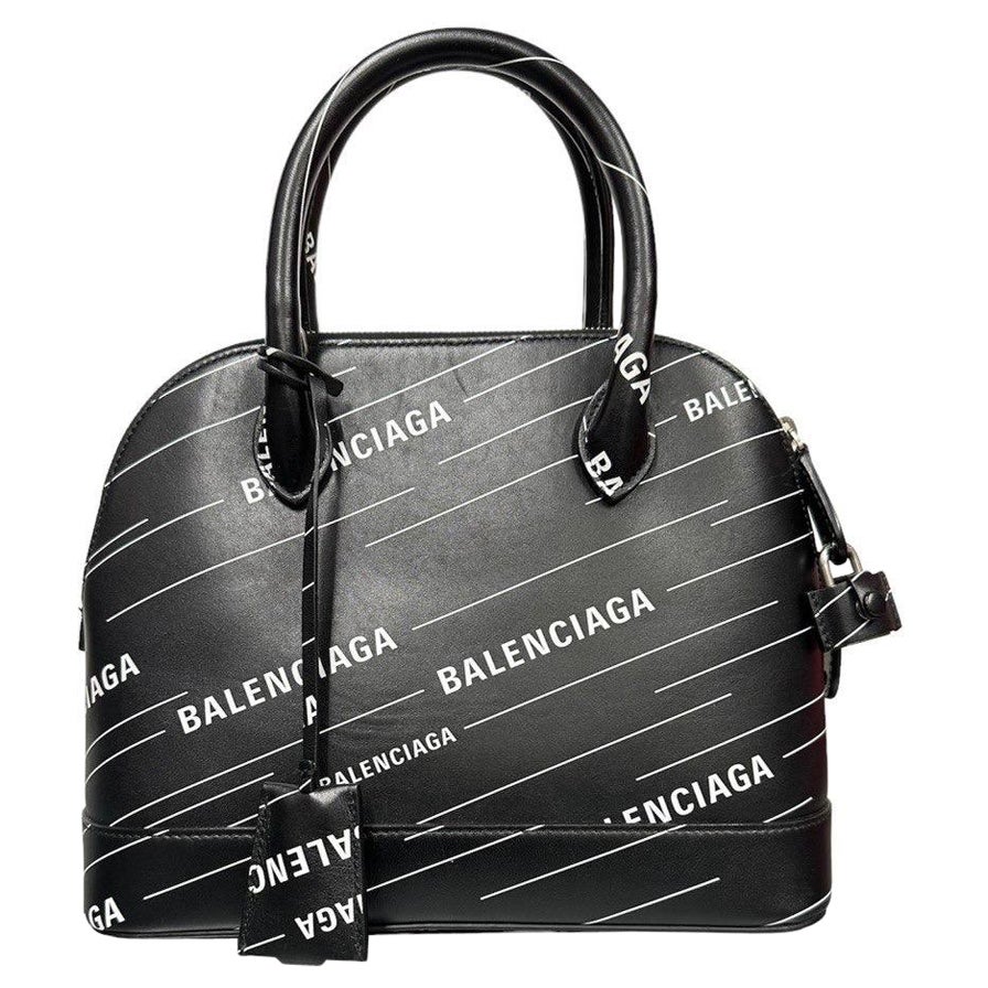 Balenciaga Ville Logo Sprint Schwarze Umhängetasche