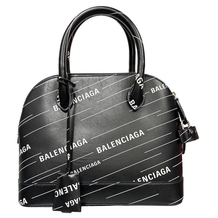 Balenciaga Ville Logo Sprint Black Shoulder Bag For Sale at