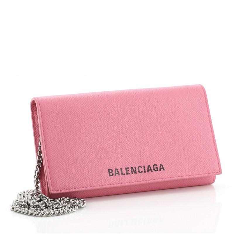 balenciaga wallet pink