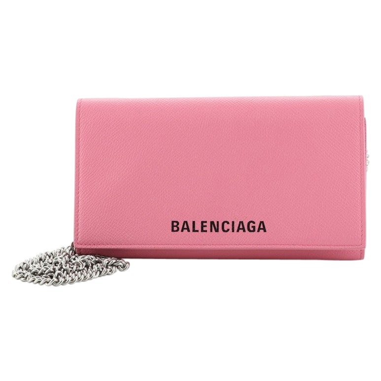 Balenciaga Ville Phone Wallet on Chain Leather