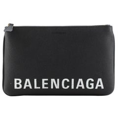 Balenciaga Ville Pouch Leather Medium