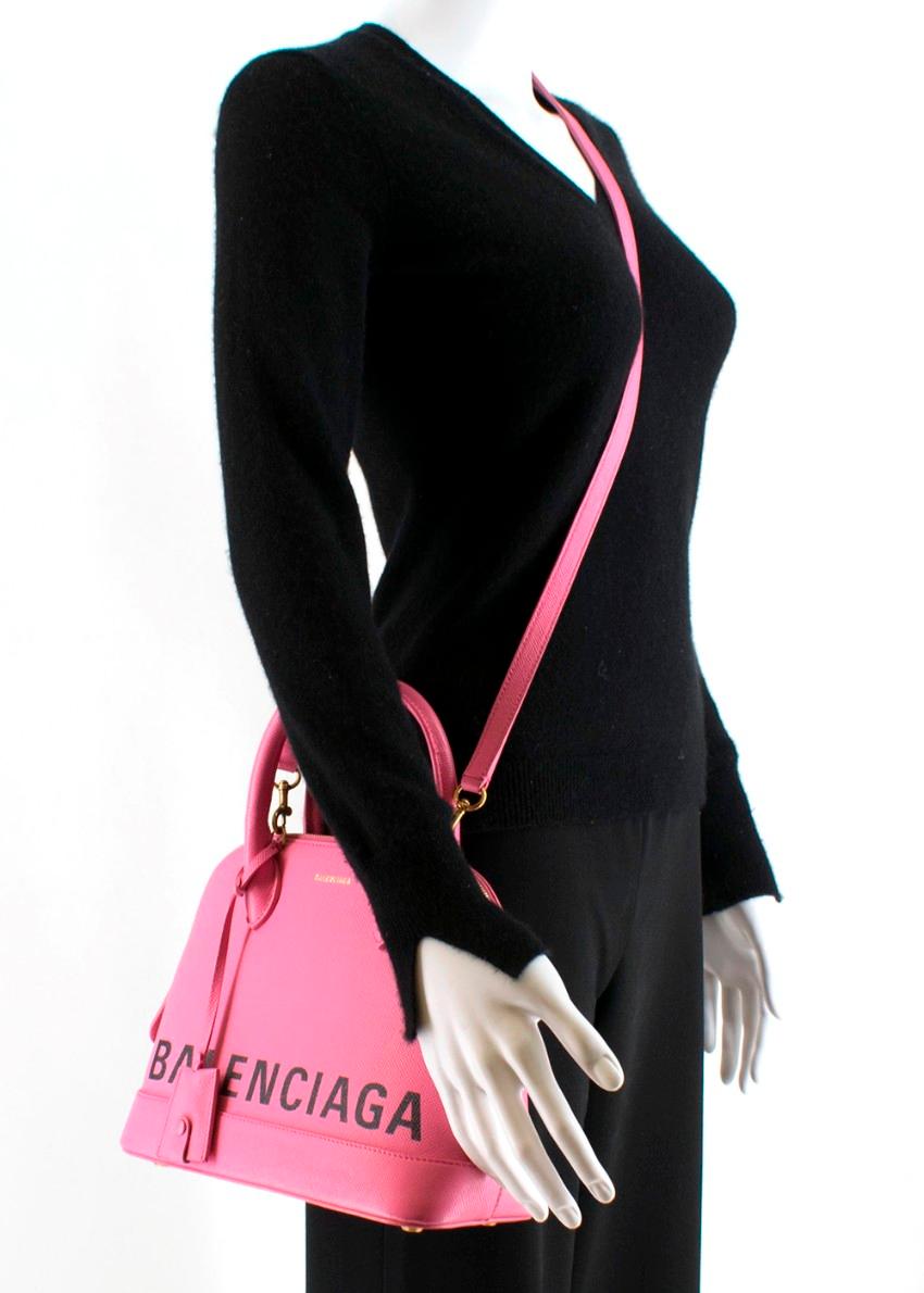 Balenciaga Small Ville Top Handle Bag in White  Black  FWRD