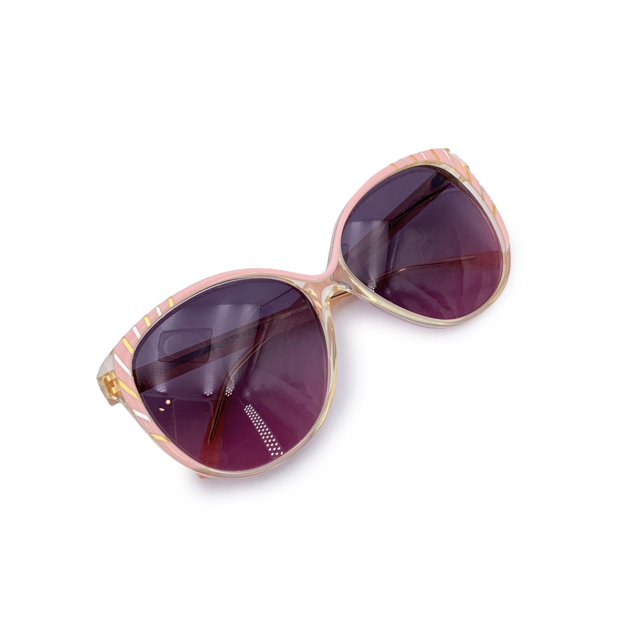 Balenciaga Vintage Babyrosa 2704-R Sonnenbrille 57/16 140mm (Grau) im Angebot