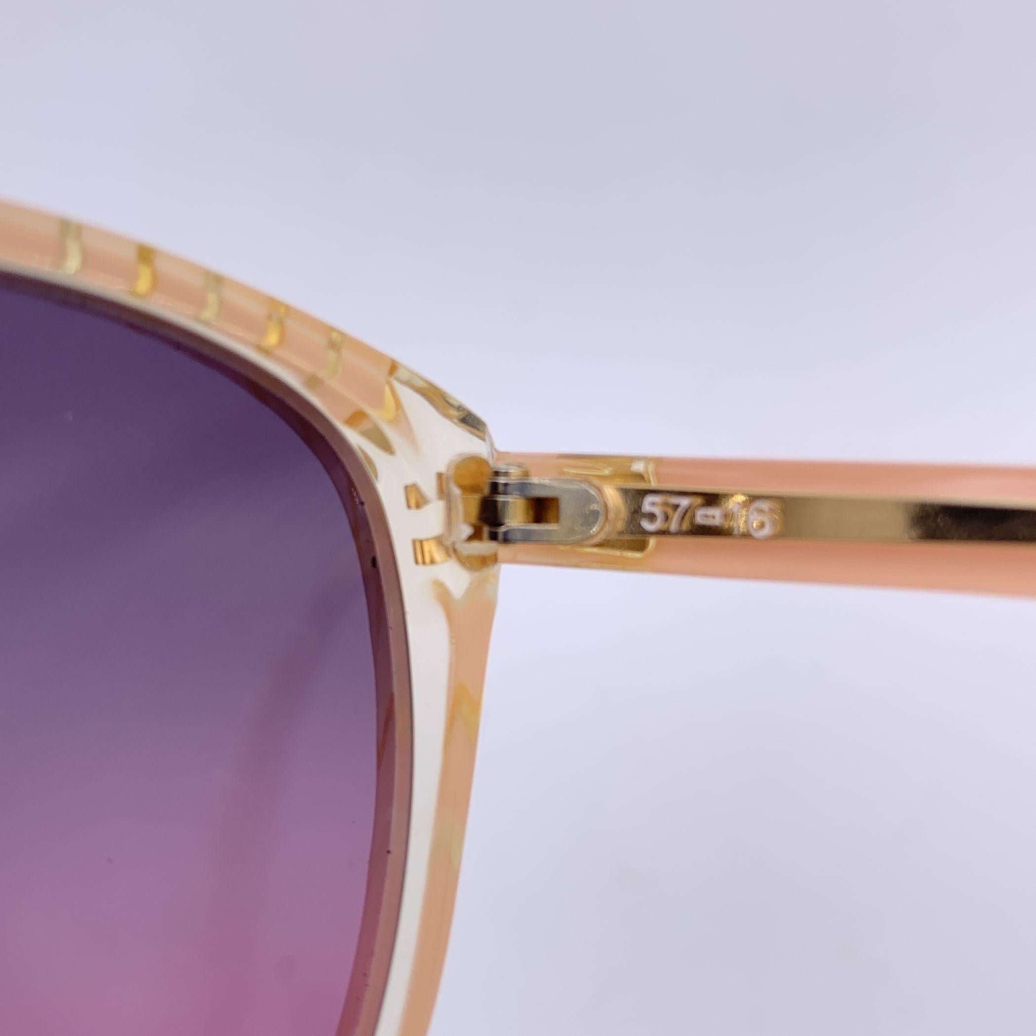 Balenciaga Vintage Babyrosa 2704-R Sonnenbrille 57/16 140mm im Zustand „Hervorragend“ im Angebot in Rome, Rome