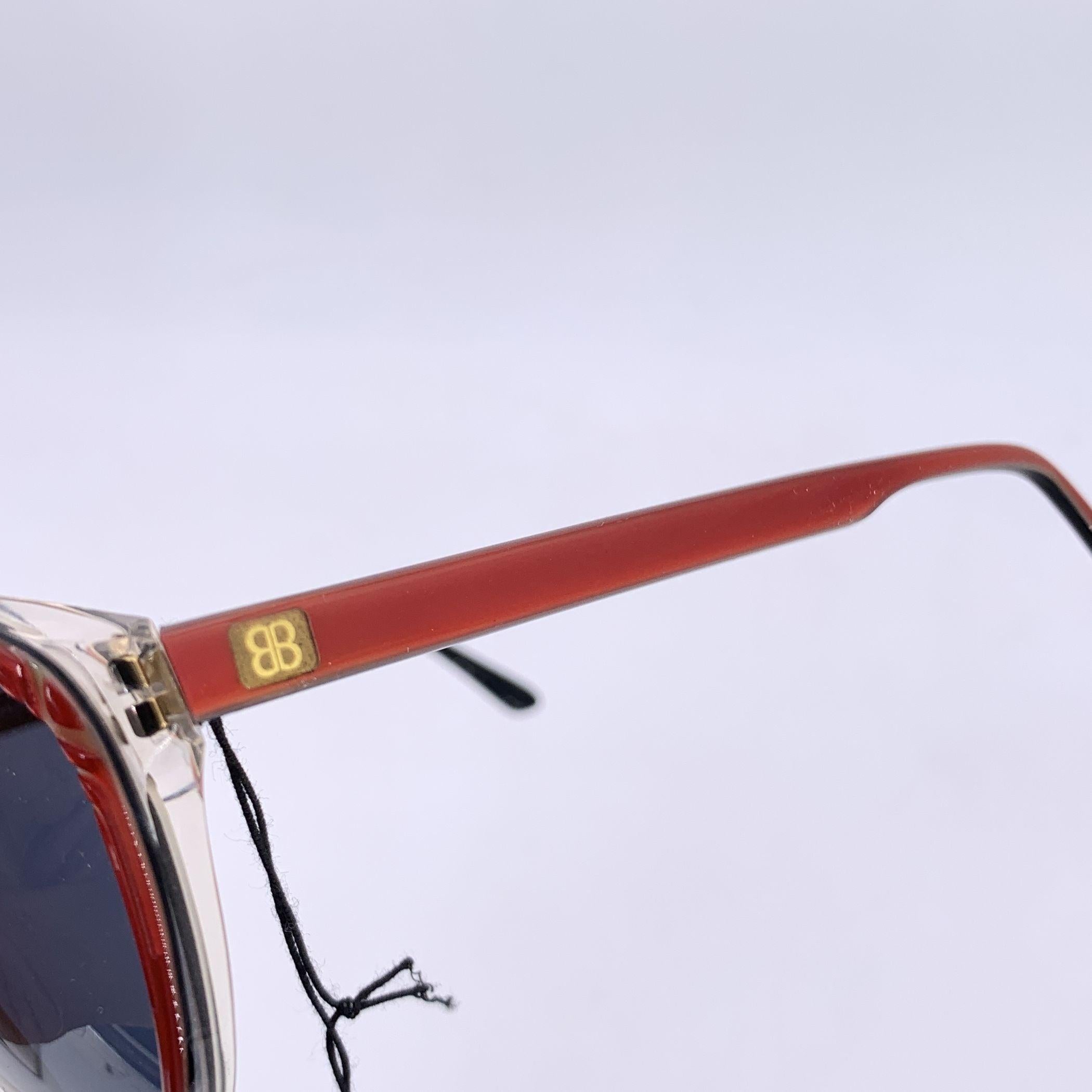 Purple Balenciaga Vintage Black Red 2709-RD Sunglasses 54/15 140mm For Sale