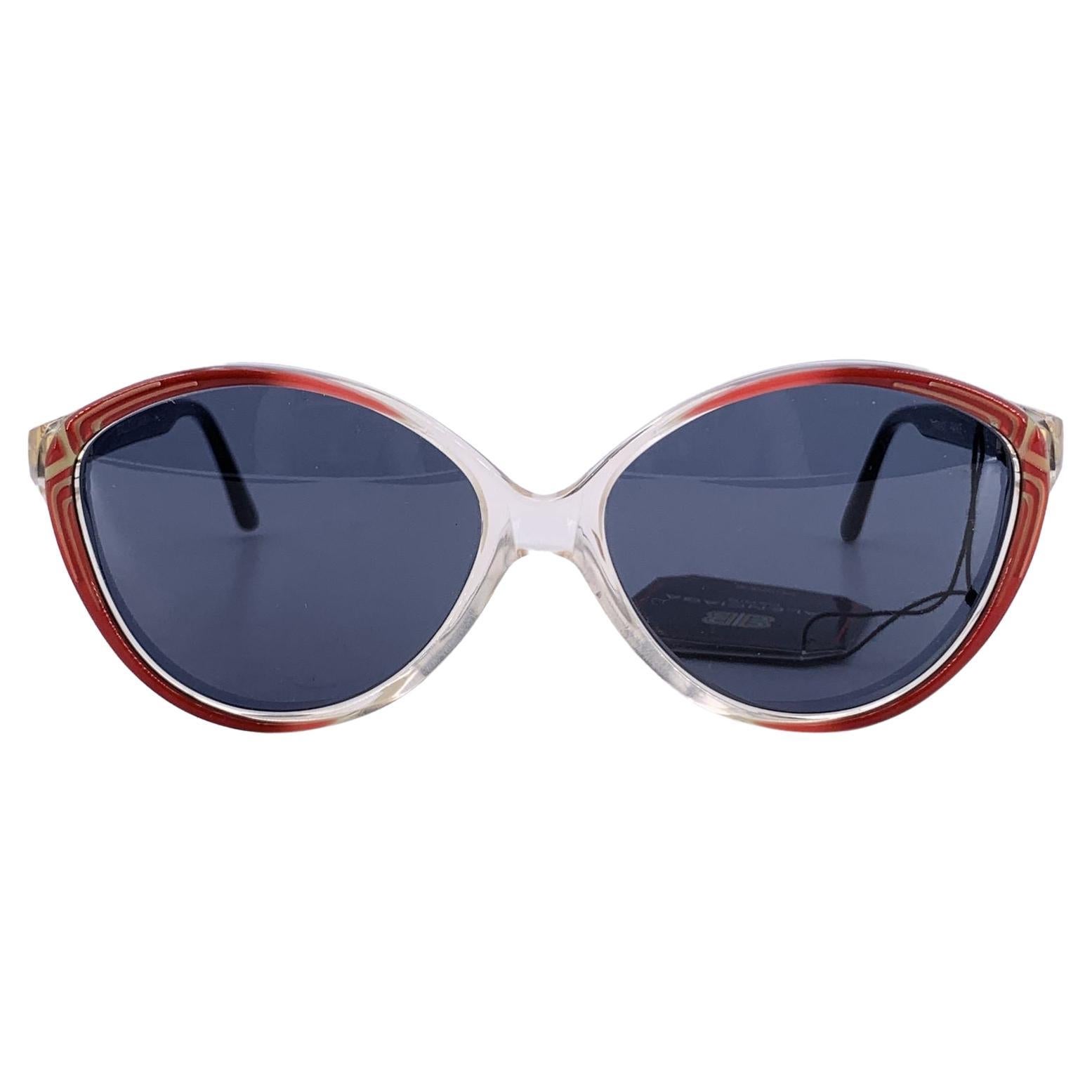 Balenciaga Vintage Black Red 2709-RD Sunglasses 54/15 140mm For Sale