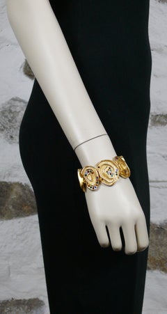 Balenciaga Bracelet à maillons abstraits orné de bijoux vintage